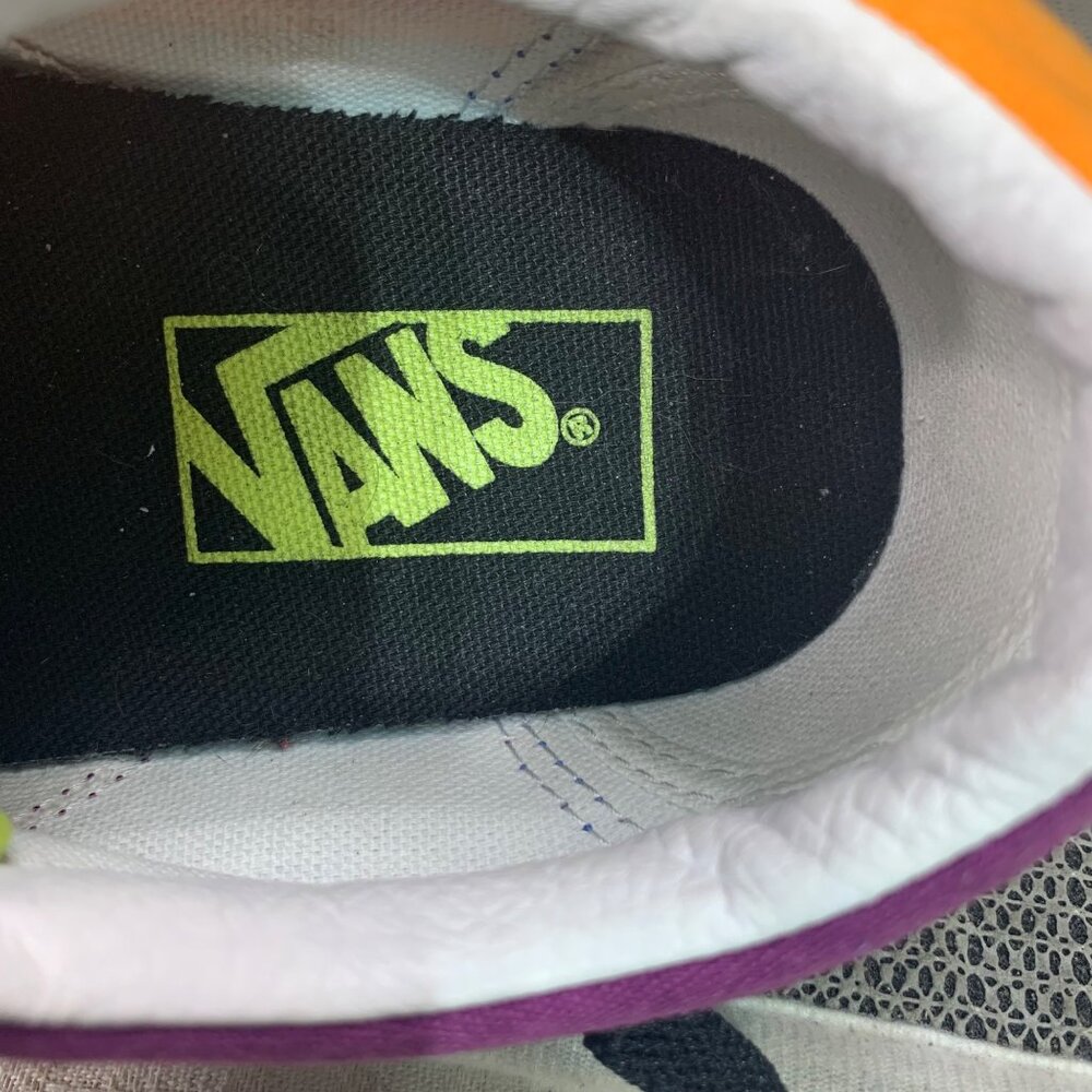 Vans Old Skool Mix & Match Grape Juice/Bright Marigold Mens Size 7 Skate Shoes - Picture 4 of 7